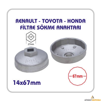 RENAULT - TOYOTA - HONDA FİLTRE SÖKME ANAHTARI - 1