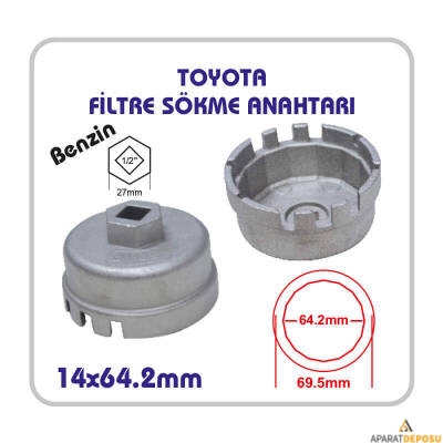 TOYOTA FİLTRE SÖKME ANAHTARI BENZİN - 1